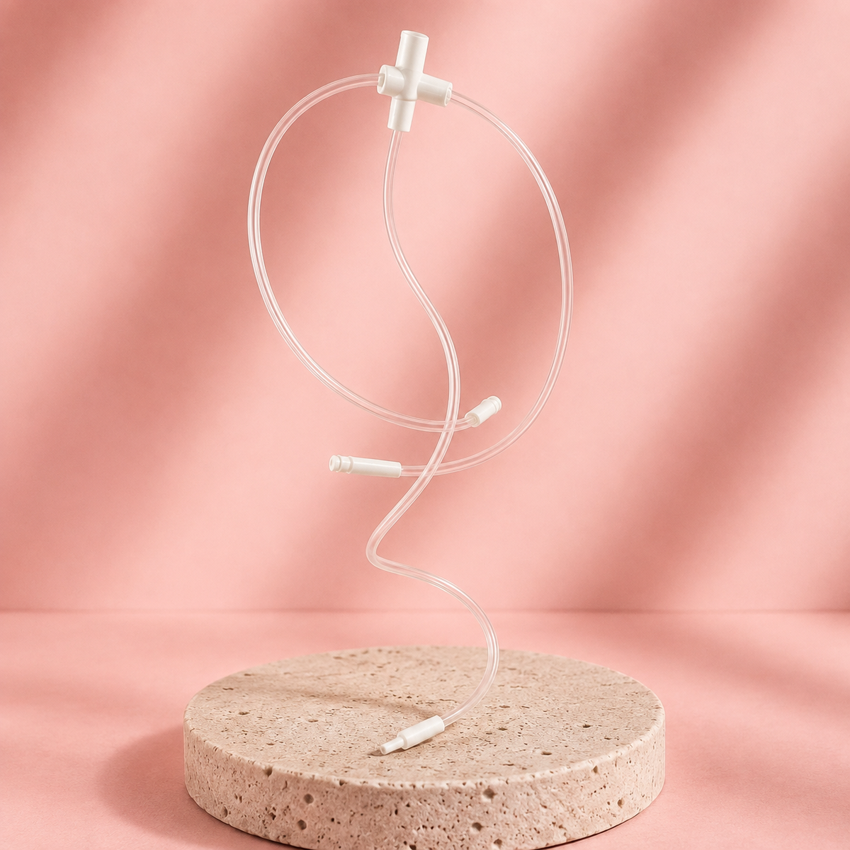 Breast pump connecting tube