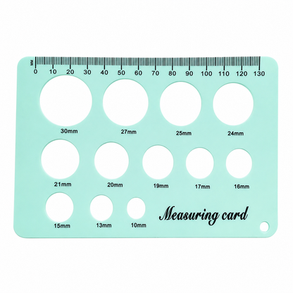 Silicone measuring card