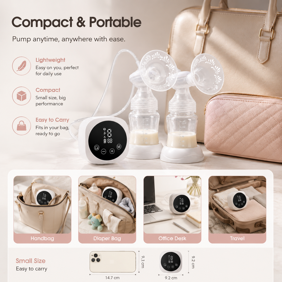 1133S Double electric breast pump