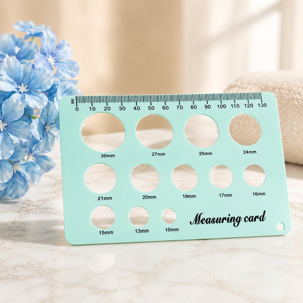 Silicone measuring card