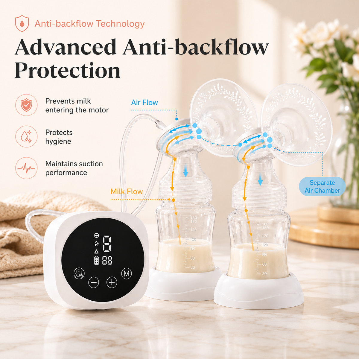1133S Double electric breast pump