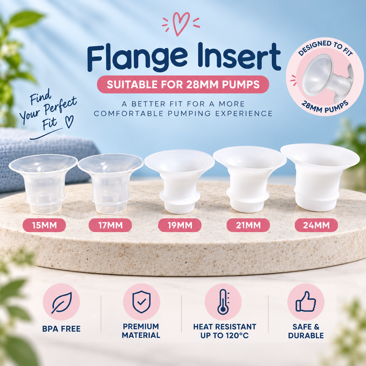 Long insert suitable for 28 MM